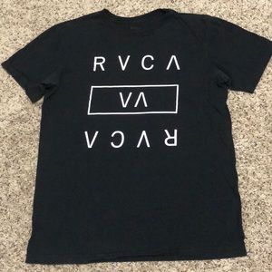 RVCA Mens T-Shirt Size Large Black